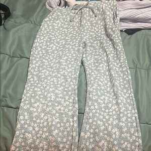 Floral Wide-Leg Pants